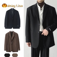B&amp;L Casual Men Blazer Suit For Men High Quality Loose Fit Men's Suit Jacket Business Male Retro Coat