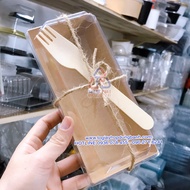 [HCM]50 Hộp giấy E1985 kraft đựng bánh chữ nhật bánh custard - Khay giấy E1985 - Khay giấy kraft chữ