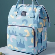 AT/👜2023Baby Diaper Bag New Printed Backpack Baby Travel Storage Bag Diaper Bag Large Capacity Mom Bag 3IPZ