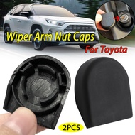 2PCS Car Windscreen Wiper Arm Nut Bolt Hood Wipers Cap Cover For Toyota FJ Cruiser Camry Sienna Priu
