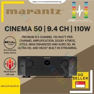Marantz Cinema 50 | Premium 9.4 channel 110-watt-per-channel amplification, Dolby Atmos, DTS:X and A