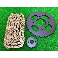 CB150R/CBR150 chain and sprocket set heavy duty (4 holes)