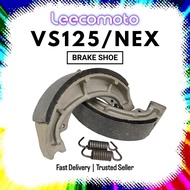 SUZUKI VS125 BRAKE SHOE (ST) // VS 125 NEX110 NEX 110 ADDRESS LINING BRAKE SHOE + SPRING BREK BREAK 