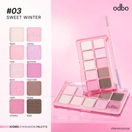 [ ส่งด่วน - ราคาถูก ] อายแชโดว์ 10 เฉดสี odbo Iconic Eyeshadow Palette (OD2029)