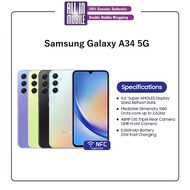 [MY] Samsung Galaxy A34 5G (8GB RAM+256GB ROM) Ori Malaysia Set - SME