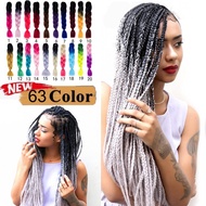 63 Colors Hair 24inch ombre kanekalon Jumbo Braiding Hair Women Synthetic Hair Extension for Braids 