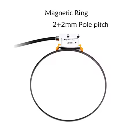 Magnetic Tape Ring 2mm Pole Pitch 2+2mm Magnet Sensor TTL RS422 Signal 1um 0.001mm Encoder Reader He