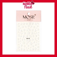 5D Flower Nail Stickers Embossed Art Decorations