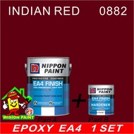 INDIAN RED 0882 ( 1L ) EA4 FINISH / EA 4 NIPPON PAINT PROTECTIVE COATING / HIGH PERFORMANCE / HEAVY 