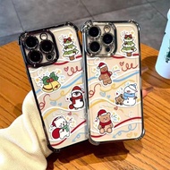 New Christmas Clear Phone Case For Realme 9 8 Pro 8S 7 5 Q5i Q5 Q2 V60 V25 V23i 5G 4G Cover Luxury P