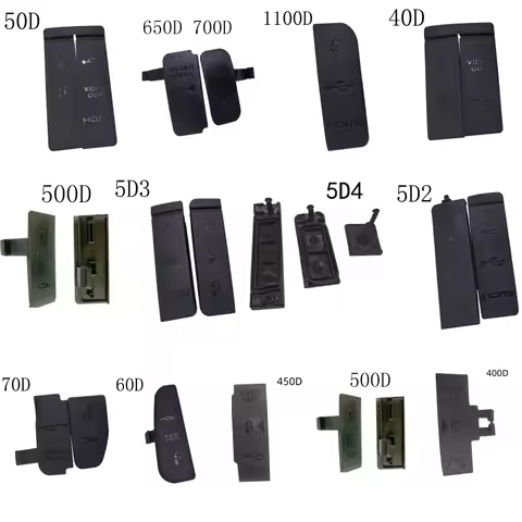 1 PCS USB/HDMI-compatible DC IN/VIDEO OUT Rubber Door Bottom Cover For Canon 50D 40D 1100D 5D2 550D 