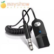 MAYSHOW Bluetooth Aux Adapter, Wireless Adapter USB To 3.5mm Bluetooth Audio Receiver,  Bluetooth 5.0 Dongle Cable Car Bluetooth Transmitter