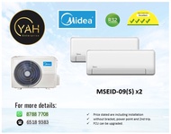 MIDEA Inverter System 2 (4 ticks) AIRCON 9K BTU WITH INSTALLATION