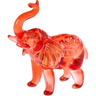 Patung Gajah Merah Kristal Ornalrist, Hiasan Kaca, Patung Haiwan, Hadiah Gajah untuk Wanita, Patung 