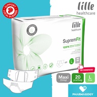 Lille SupremFit Maxi Grey Adult Diapers L Size, 20pcs/bag (105cm - 150cm) Lille Grey Adult Diapers