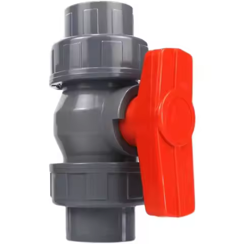 1PC pvc double live ball valve order DN20, 25, 32, 40, 50, 63, 75, 90, 110 water pipe fittings pipe 