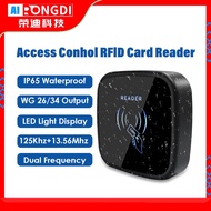 Dual Frequency RFID Card Reader Proximity Access Control Reader Wiegand26 Output IP68 Waterproof
