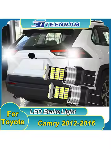 2pcs LED Daytime Running Light DRL Bulb Canbus W21/5W 7443 T20 For Toyota Camry 2012-2016