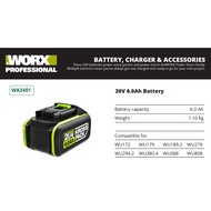 Worx Rechargeable Battery 20V 6.0Ah