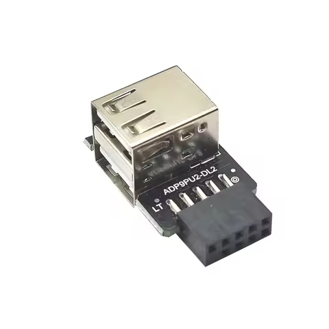 9pin to USB Adapter Connector 9pin to USB2.0 Type A Female Converter for USB Device Motherboard Inte