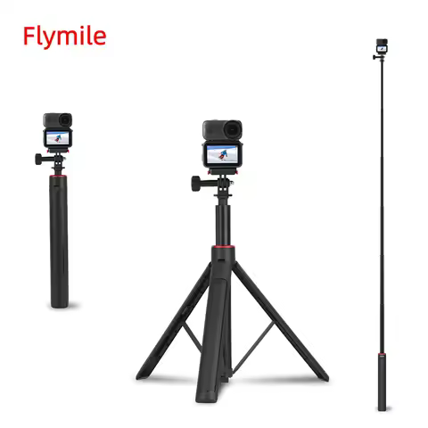 Flymile Extendable Tripod 62.99IN Selfie Stick for DJI OSMO NANO Accessories Adjustable Tripod for V
