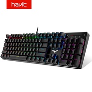 HAVIT Mechanical Keyboard Blue / Red Switch LED or RGB Gaming Keyboards 87 / 104 keys for Tablet Des