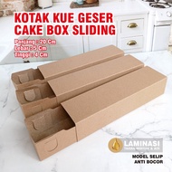 Sliding Cake Box Long Pizza Box/ Cake box sliding size 20x5x4 cm