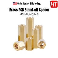 [1PC] M3 M4 M5 M6 Female to Female Brass Screw Thread PCB Stand-off Spacer Spacer Screw
