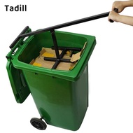 [dksqer] Manual Trash Compactor Tool Heavy Duty Sturdy Iron Compacting Trash Can Tool, Efficient Tou
