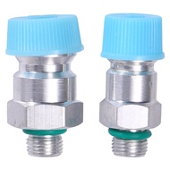 2Pcs Motor Tech Adjustable R134A Adapter Fittings Quick Coupler High Low AC Manifold Gauge Hose Conversion