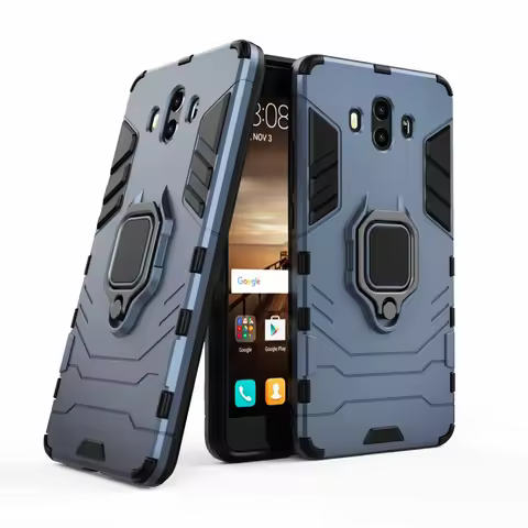 For Huawei Mate 10 Case Ring Stand Bumper Silicone + PC Phone Cover For Huawei Mate 10 Mate10 ALP-L2