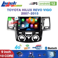 9 นิ้ว ระบบเสียงรถยนต์ Toyota Hilux Revo Vigo ลำโพงรถยนต์ อุปกรณ์เสริมเสียงรถยนต์Android12 Carplay A