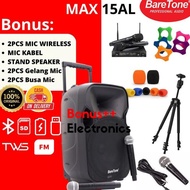 Cod !!! Speaker Aktif Baretone 15 Inch Portable Bluetooth Max 15Al