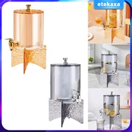 [Etekaxa] Beverage Dispenser Glass Drink Dispenser with Stand for Drink Juice Beverage