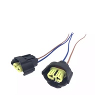 H1H3H4H7H8H9H119005/9006 Soket Lampu Depan Seramik Kereta Lampu Kabut Palam Mentol Pemegang Lampu Da