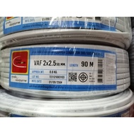 Thaiunion VAF Wire Thai Union Size 2x2.5 sq.mm. 90 Meters Per Roll/Roll