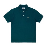 [極新品] Lacoste 法國鱷魚 貴族氣息孔雀綠素面網眼POLO衫 經典款 韓國製 4號(一般M)