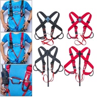 [vsrhkq] Rock Climb Safety Harness Ascending Decive Adjustable Fixed Belt Canyoning