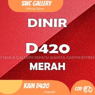 D420 Bahan Tas Bahan Tenda Waterproof Camping Dome Meteran Dinir Dinier D420 Nylon warna merah