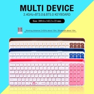 Bluetooth Keyboard + Wireless 2.4G OKER K239 2.4GHz + BT3.0 & BT5.0 Compatible With 2 Systems