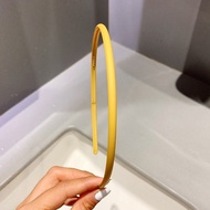 Bando Bandana Scrunchie Scrunchy Polos Bulat Tipis Matte Full Color High Quality Hairband Wanita Cew