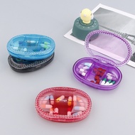 Travel Small Pill Box Portable Pill Storage Box 6 Compartments Portable Pill Box Food Grade Sealed S