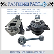 1SET 3PCS ENGINE MOUNTING - PERODUA MYVI 1.0 L EJ-VE I3 /MYVI 1.3 L K3-VE I4 /MYVI LAGI BEST 1.3 L K