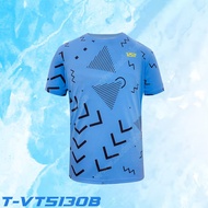 VTY-5130 VS Round Sport T-Shirt Summer Dry Fit T Shirt for Men 3D Simplicity Printed Badminton T-Shi