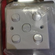 Clipsal Schneider Classic 5 gang penta switch