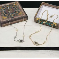 {Boutique} CD Rhinestone Letter Necklace 2026 Women's Necklace