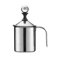 [304 Stainless Steel Milk Frother] Double Layer Milk Frother Manual Milk Frother Coffee Milk Frother