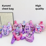 High Quality kuromi sling bag for woman kuromi belt bag kuromi chest bag kuromi crossbody bag kuromi