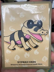 [10件] Pokémon 寵物小精靈 寶可夢 Pokemon 集換式卡牌遊戲 官方卡套- 黑眼鱷[平行進口]