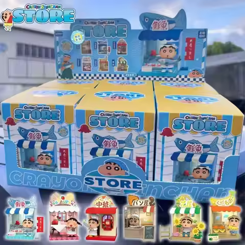 Toptoy Crayon Shin Chan Decoration Store Street Series Blind Box Crayon Shin Chan Blind Box Cute Des